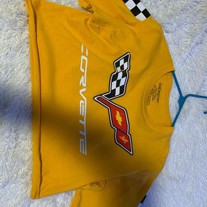 Cropped long sleeve Corvette shirt